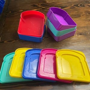 Sandwich lunch box containers